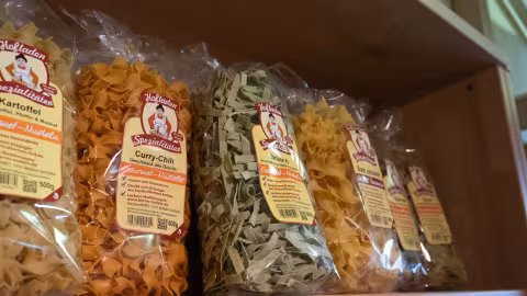 Selbstgemachte Nudeln von Floreana Landmarkt