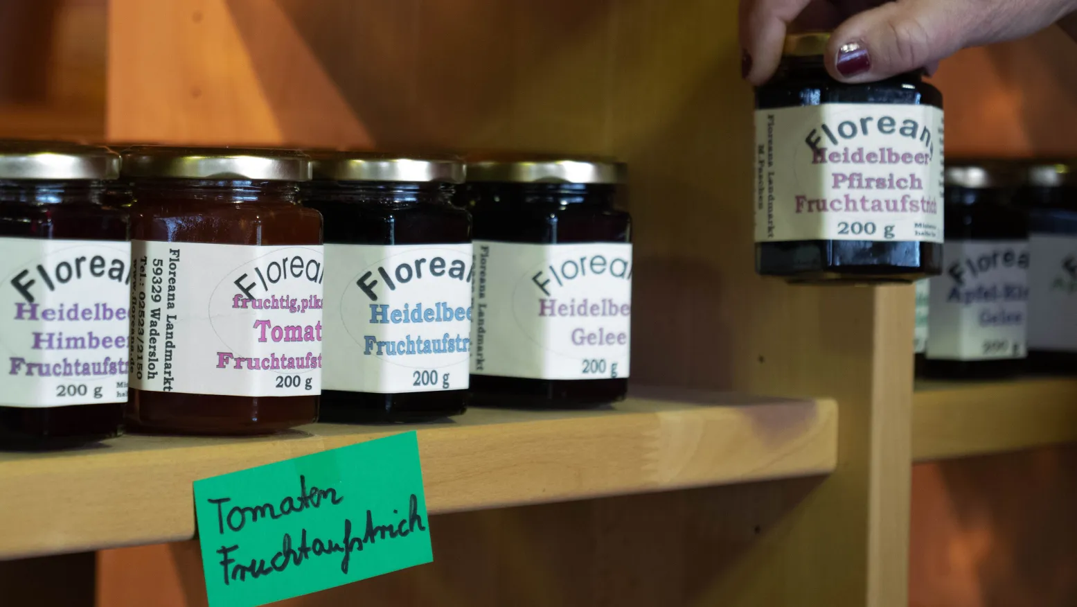 Marmeladen / Konfitüren aus eigenem Hause - Floreana Landmarkt Wadersloh - bei Bad Waldliesborn